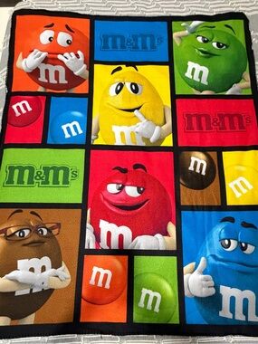 M&M's Color Block Lightweight Throw Blanket - Multi